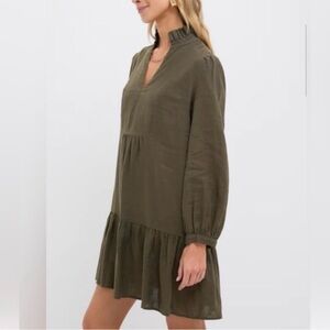Tuckernuck Olive Linen Dress